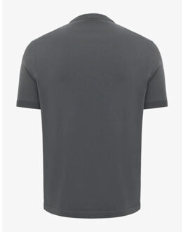 Genti Round neck ss t-shirts k4120-1260 - maat M Grijs