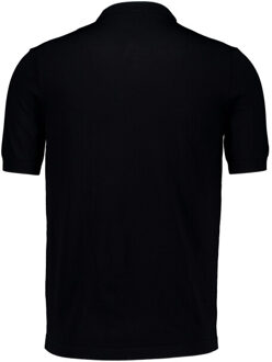 Genti Round neck ss t-shirts k4120-1260 - maat M Zwart