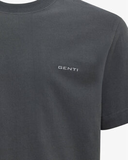 Genti T-shirt korte mouw j4072-1223 Blauw - L