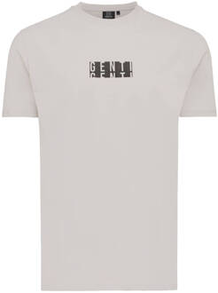 Genti T-shirt korte mouw j9032-1202 Beige - S