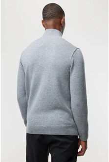 Genti Turtleneck 3 buttons wol Grijs - L