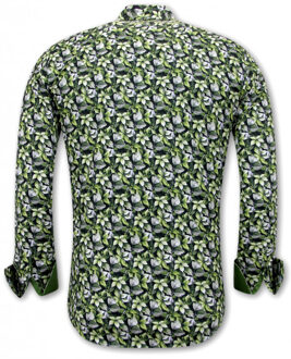 Gentile Bellini Bladeren groen Veelkleurig - S