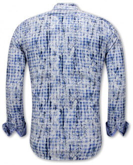 Gentile Bellini Bloemen Blauw - XXL