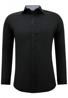 Gentile Bellini Businessvoor slim fit stretch Zwart - M