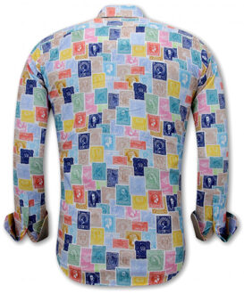 Gentile Bellini Getailleerdemet postzegel Veelkleurig - XL