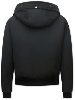 Gentile Bellini Gewatteerde jas kort met capuchon Zwart - XL