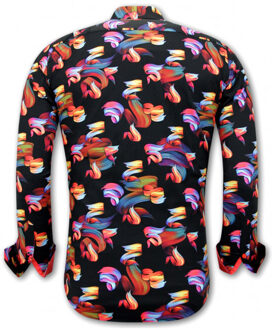 Gentile Bellini Kleurrijke met print - maat S Zwart