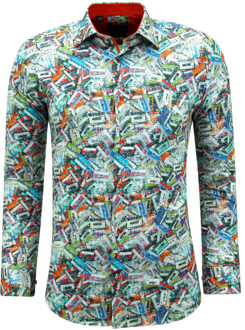 Gentile Bellini Kreukvrijelange mouwen old school 3139 Veelkleurig