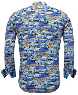 Gentile Bellini Met auto print Blauw