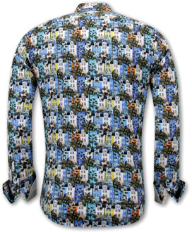 Gentile Bellini Met print Blauw - XXXL