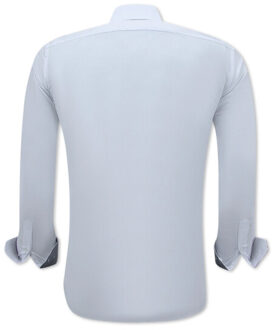 Gentile Bellini Nette overhemden voor slim fit stretch Wit - XXXL