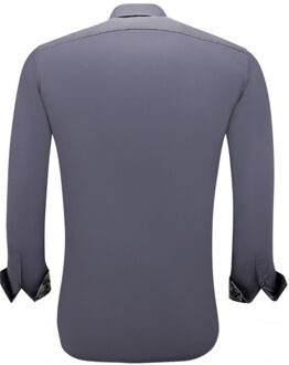 Gentile Bellini Nette zakelijke effe overhemden slim fit stretch Grijs
