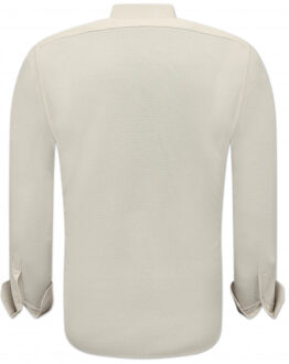 Gentile Bellini Oxford effen beige - maat M Veelkleurig