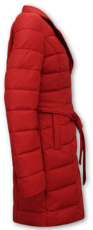 Gentile Bellini Puffer jas lang Rood - XXL