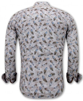 Gentile Bellini Vogel veer bruin Veelkleurig - XL