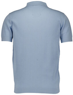 Gentiluomo Polo 3 buttons ss polos k4219-282 - maat L Lichtblauw