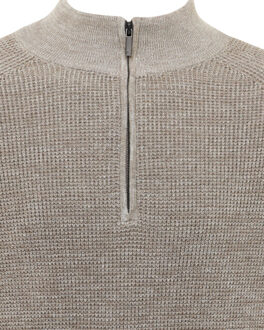 Gentiluomo Pull over half zip Bruin - XL