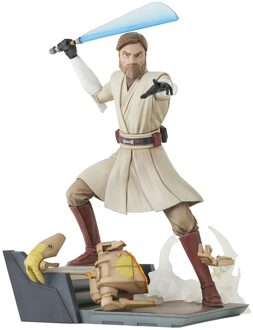 Gentle Giant Star Wars: The Clone Wars Deluxe Gallery PVC Statue General Obi-Wan Kenobi 23 cm