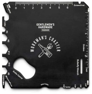 Gentlemen's hardware 20-in-1 onderzetter multi-tool à 2 stuks
