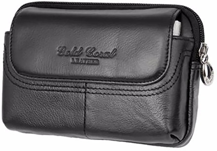 Genuine Leather Cowhide Men Fanny Waist Belt Bag Casual Hip Bum Small Bag Male Brand Famous Cell/Mobile Phone Case Purse Bags