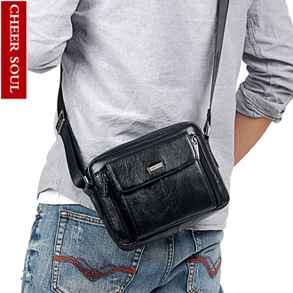 Genuine Leather Men Messenger Bag Men's Shoulder Bag Handbag Small Crossbody Bags Male Briefcase Leather Tablets Bags
