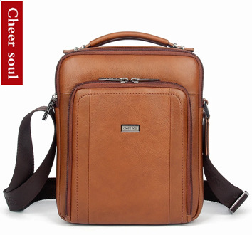 Genuine Leather Men Shoulder Bag Casual Messenger Crossbody Bags For Men Business Handbags Male iPad Tote Purse