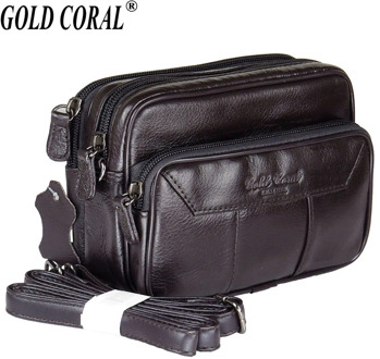 Genuine Leather Waist Belt Bag Men Small Messenger bags Casual Shoulder Bag Phone Pouch Purse Bags Male Travel Fanny Waist Pack