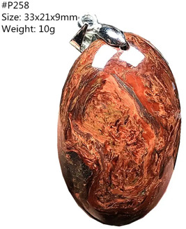 Genuine Natural Red Pietersite Pendant Jewelry For Women Lady Man Love Crystal 33x21x9mm Beads Oval Namibia Energy Stone AAAAA