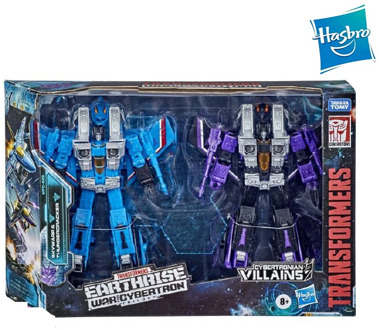 Genuine Set Hasbro Transformation Cybertron Legendary Target Skywarp Thundercracker Air Plane Troop Action Figure Kids Toy E8624