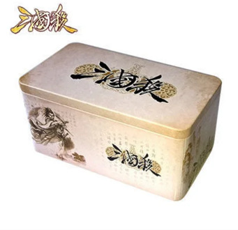 Genuine Three Kingdoms card killing card iron box portable iron box storage box Three Kingdoms card killing card large