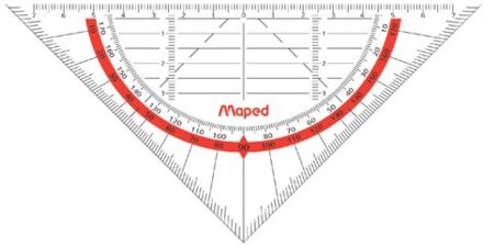 Geodriehoek Maped 028600 160mm flexibel transparant