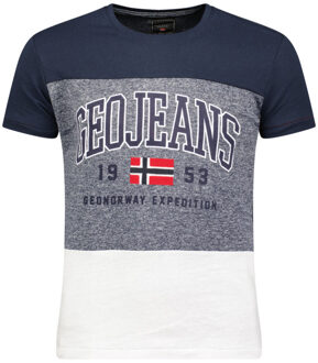 Geographical Norway t-shirt heren jerudico - Blauw - M
