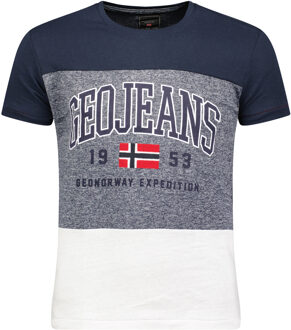 Geographical Norway t-shirt heren jerudico - Blauw - XXXL