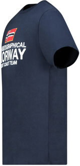 Geographical Norway Tee SS Jacky Shirt Blauw - XL