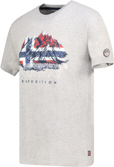 Geographical Norway Tee SS Jummit Shirt Grijs