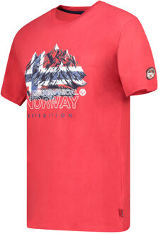 Geographical Norway Tee SS Jummit Shirt Rood