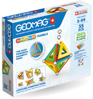 Geomag SuperColor Panels Recycled 35 delig