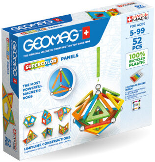 Geomag SuperColor Panels Recycled 52 delig