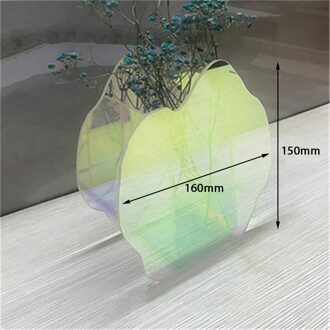 Geometrie Acryl Bloem Vaas Pot Nordic Roud Wave Vorm Niet Breekbare Vazen Mand Borstels Holder Home Decor Supplies 02