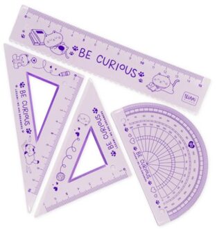 geometrie liniaal set - kitty