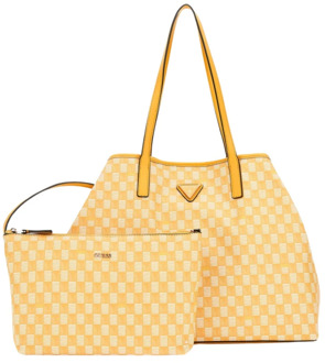 Geometrisch patroon tote tas Guess , Yellow , Dames - ONE Size