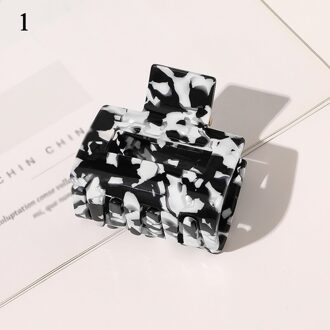 Geometrische Acetaat Haar Clip Krab Zwart Wit Haarspeld Haar Claws Classic Retro Barrette Grote Vrouwen Haar Krabben Clip Voorjaar Clip 1