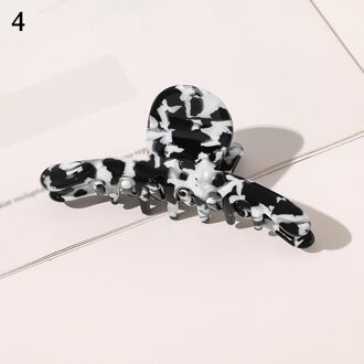 Geometrische Acetaat Haar Clip Krab Zwart Wit Haarspeld Haar Claws Classic Retro Barrette Grote Vrouwen Haar Krabben Clip Voorjaar Clip 4