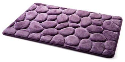 Geometrische Badkamer Flanel Matten Set Traagschuim Tapijt Kit Wc Patroon Bad Antislip Vloer Tapijt Matras Huis accessoire paars