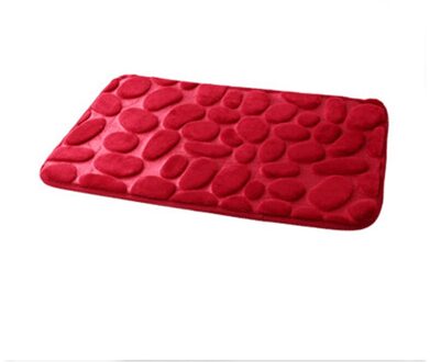 Geometrische Badkamer Flanel Matten Set Traagschuim Tapijt Kit Wc Patroon Bad Antislip Vloer Tapijt Matras Huis accessoire rood