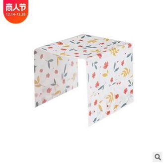 Geometrische Bloemen Koelkast Cover Peva Hoge Waterdichte Cover Koelkast Stofkap Voor Keuken Badkamer Floral