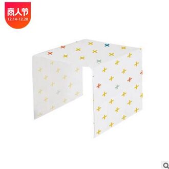 Geometrische Bloemen Koelkast Cover Peva Hoge Waterdichte Cover Koelkast Stofkap Voor Keuken Badkamer Plus