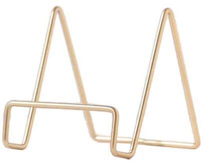 Geometrische Desktop Plaatsing Stand Mobiele Telefoon Boek Krant Collection Opbergrek Tijdschrift Display Houder S-goud