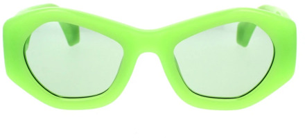 Geometrische groene zonnebril met gedurfd ontwerp Ambush , Green , Unisex - 52 MM