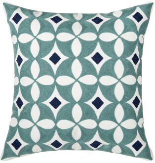 Geometrische Katoen Borduren Super Zachte Pluche Diamant Decoratieve Kussensloop Huishoudelijke Handgemaakte Polyester Stoel Sofa Cushioncover 04